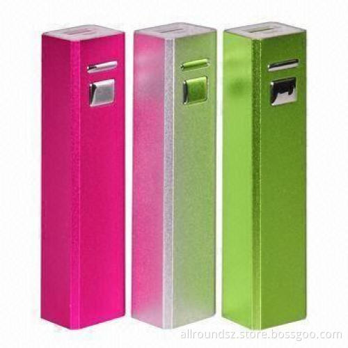 2,200mAh Power Banks with One USB, Available in Various Colors